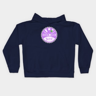 Grape Soda Bottle Cap Kids Hoodie